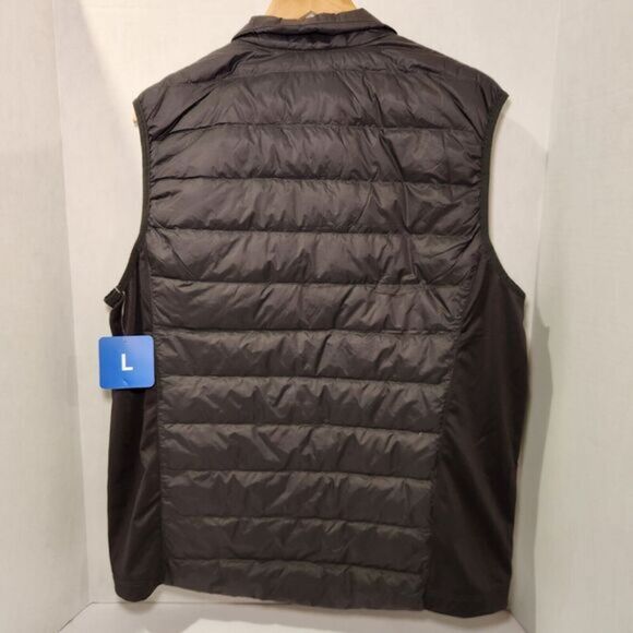 Eddie Bauer Men’s Vest Power Down Insulation Storm Repel Classic Fit Sz Lrg Gray - Picture 5 of 6